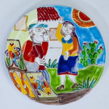 Circular Plate DS 25 cm Fishmonger PT25DS-09 Circular Plate DS 25 cm Fishmonger PT25DS-09